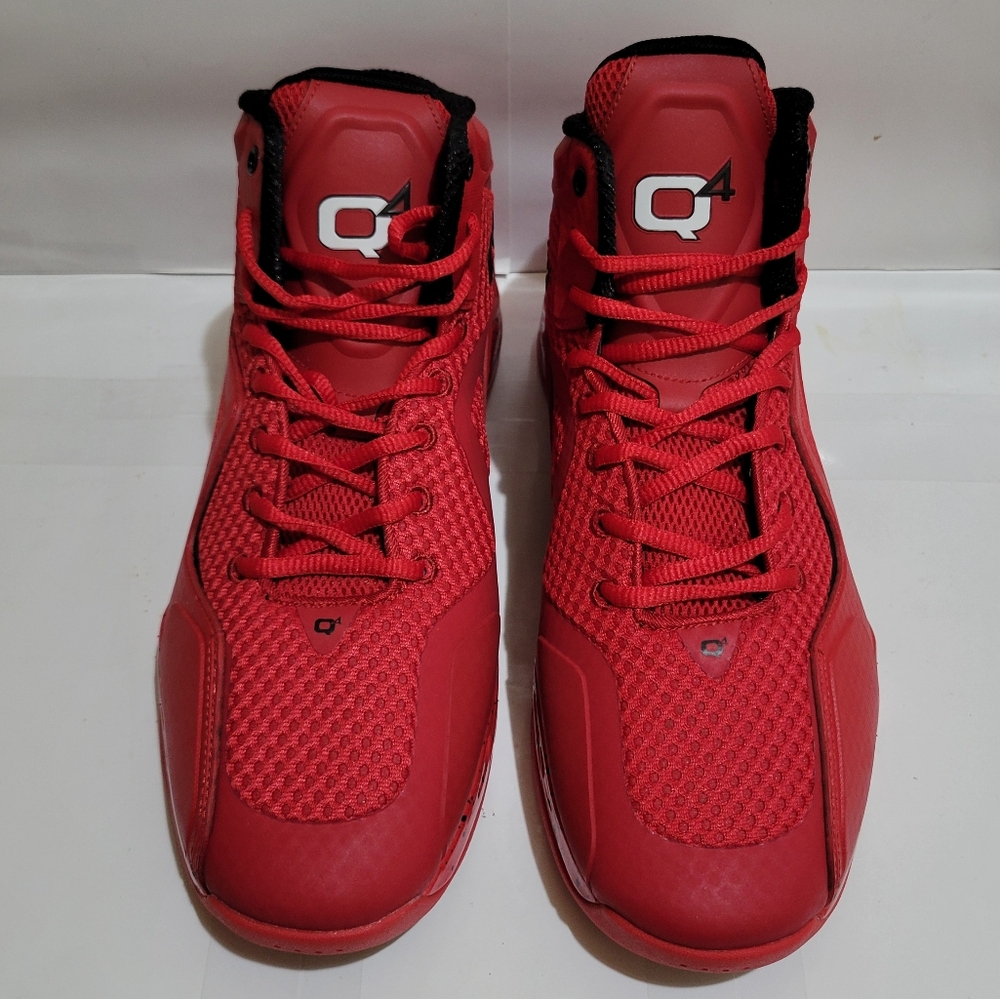Q4 Basketball Racing Red Sneaker Shoes - Picture 6 of 9